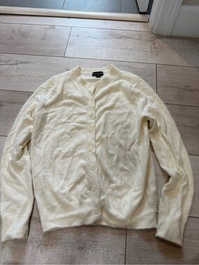 Cream Button-Up Cardigan